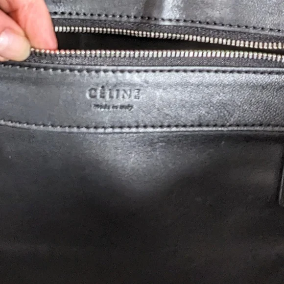 Rare Céline Woven leather tote large Firm - Picture 10 of 16